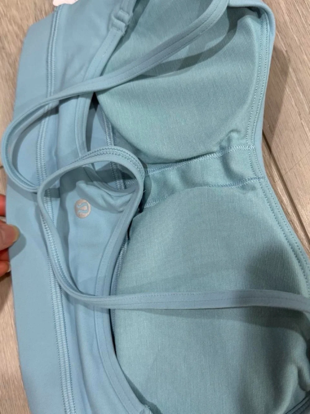 lululemon athletica Women’s Flow Y Nulu Bra in Seaform. Light Support A-C Cup.